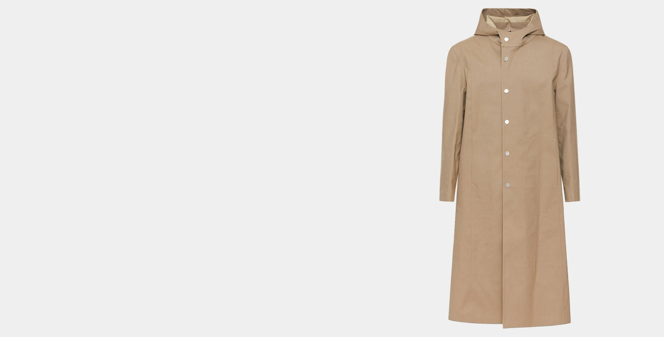 1017 ALYX 9SM Mackintosh Hooded Coat Tan