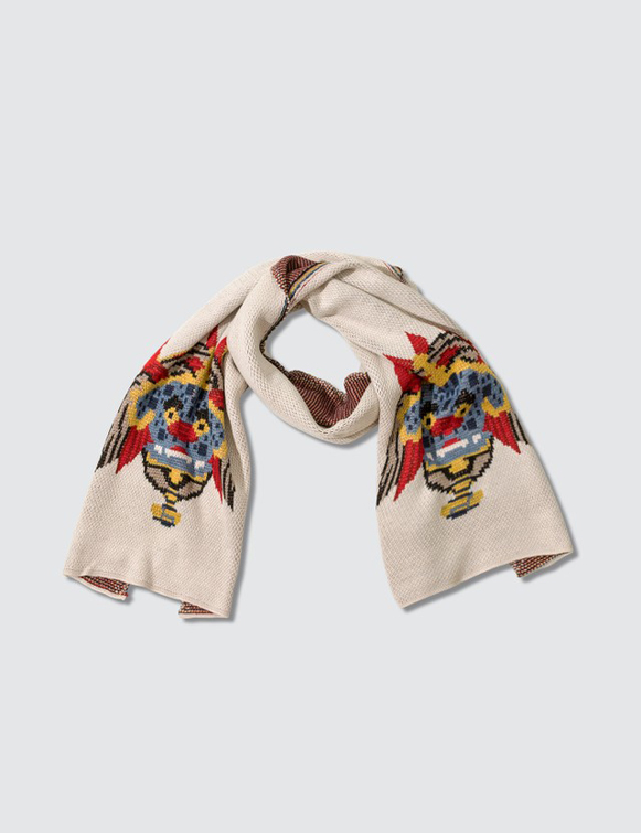 Haetae Jacquard Knit Over Scarf (1)
