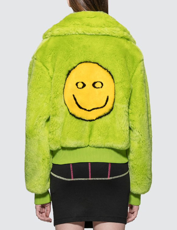 Smile Jac Fur Collar Bomber Jacket (2)