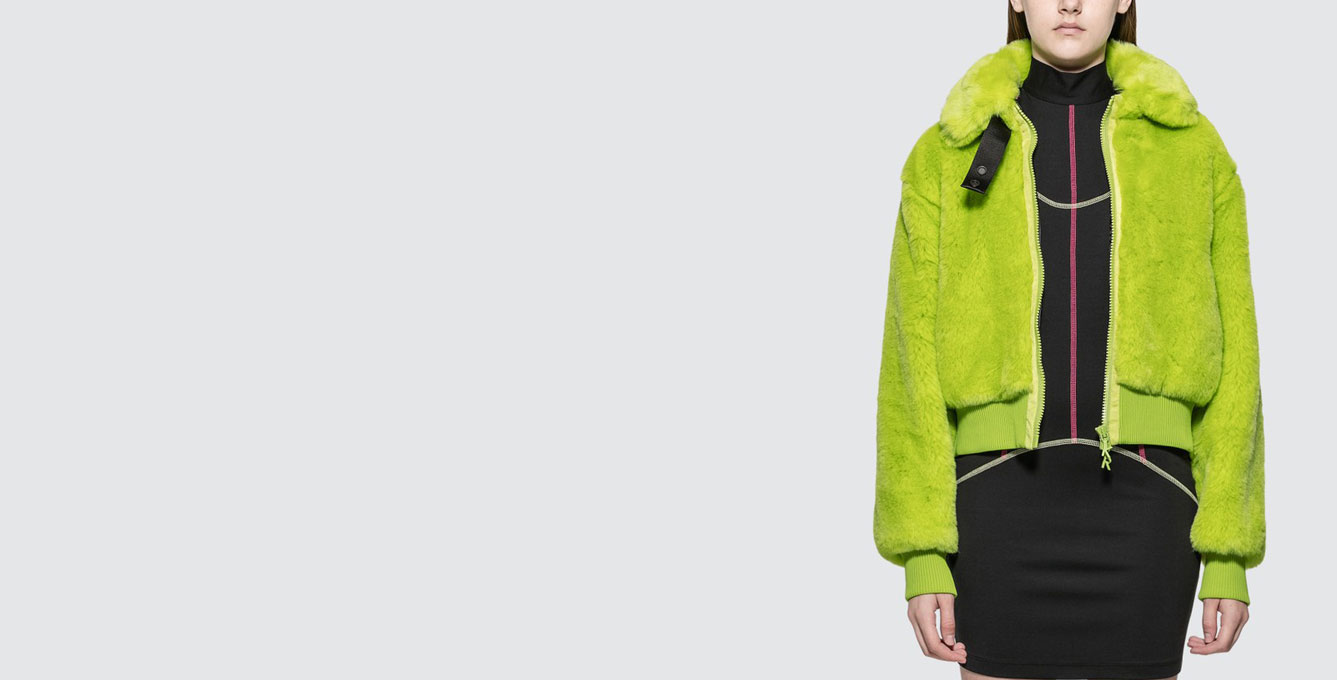 Smile Jac Fur Collar Bomber Jacket